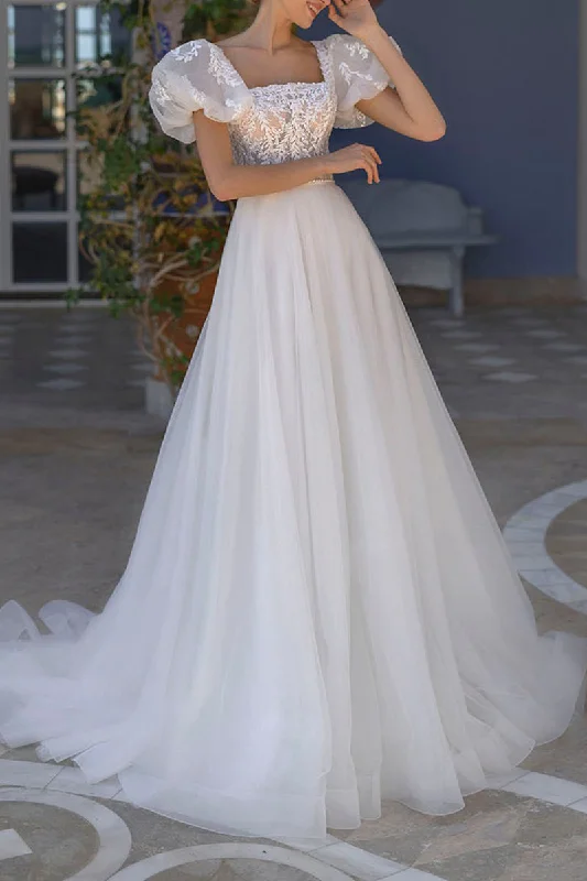 Halterneck dress – Dress with straps that tie around the neck, leaving the shoulders and back exposed.Halterneck dress – Dress with straps that tie around the neck, leaving the shoulders and back exposed.A Line Square Lace Appliques Short Sleeves Rustic Wedding Dress Bridal Gown QW2261 Halterneck dress – Dress with straps that tie around the neck, leaving the shoulders and back exposed.Halterneck dress – Dress with straps that tie around the neck, leaving the shoulders and back exposed.A Line Square Lace Appliques Short Sleeves Rustic Wedding Dress Bridal Gown QW2261