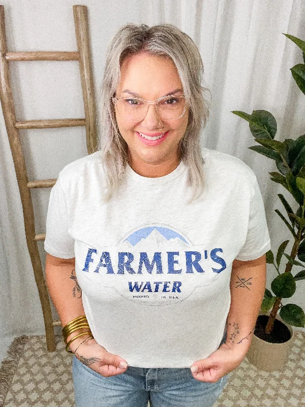 Ruffled – T-shirt with frills or ruffles at the sleeves or hemRuffled – T-shirt with frills or ruffles at the sleeves or hemAmerican Farm Company Farmer's Water Tee